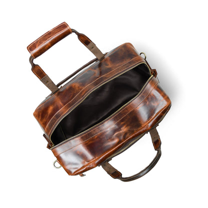 Classy Leather Bags Espresso Elegance Carry on Duffle, Saddle Tan - AVBL MRKT (7)
