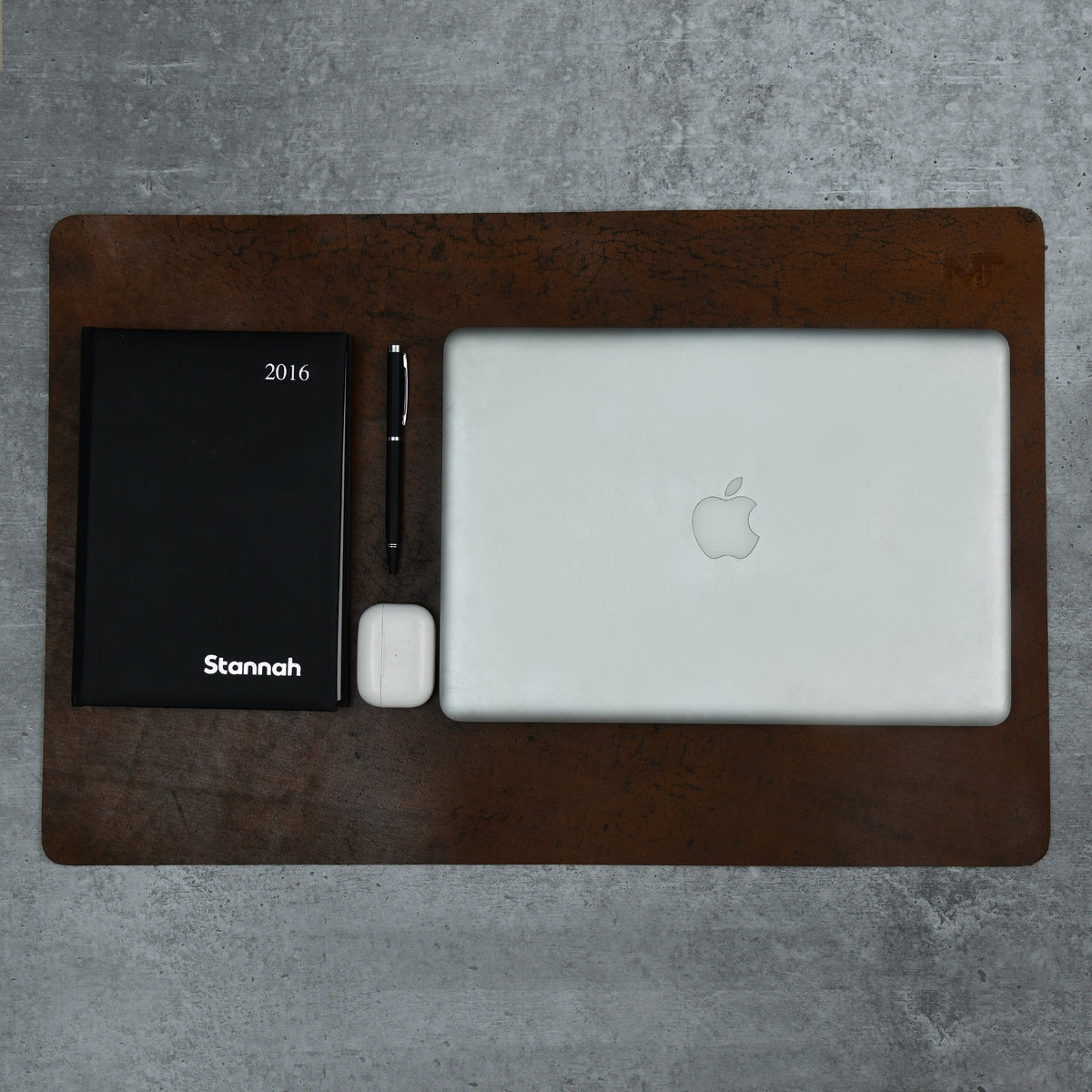 Classy Leather Bags Espresso Elegance Leather Desk Mat + Mouse Pad - AVBL MRKT (1)