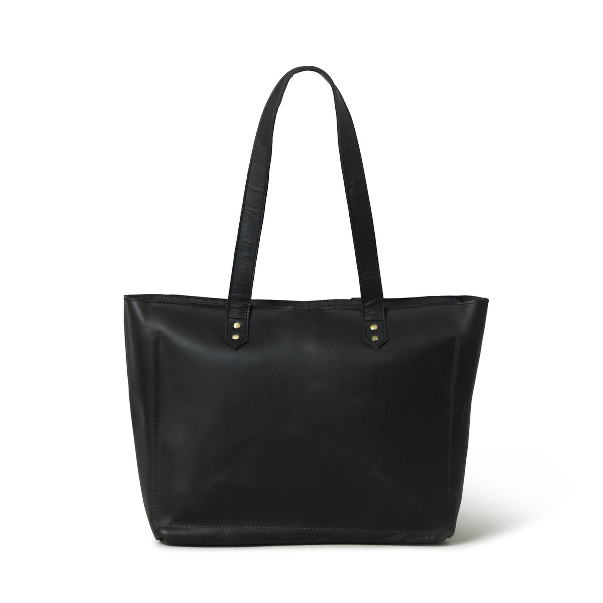 Classy Leather Bags Essential Work Tote - Black - AVBL MRKT (3)
