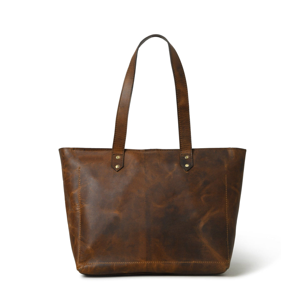 Classy Leather Bags Essential Work Tote - Brown - AVBL MRKT (4)
