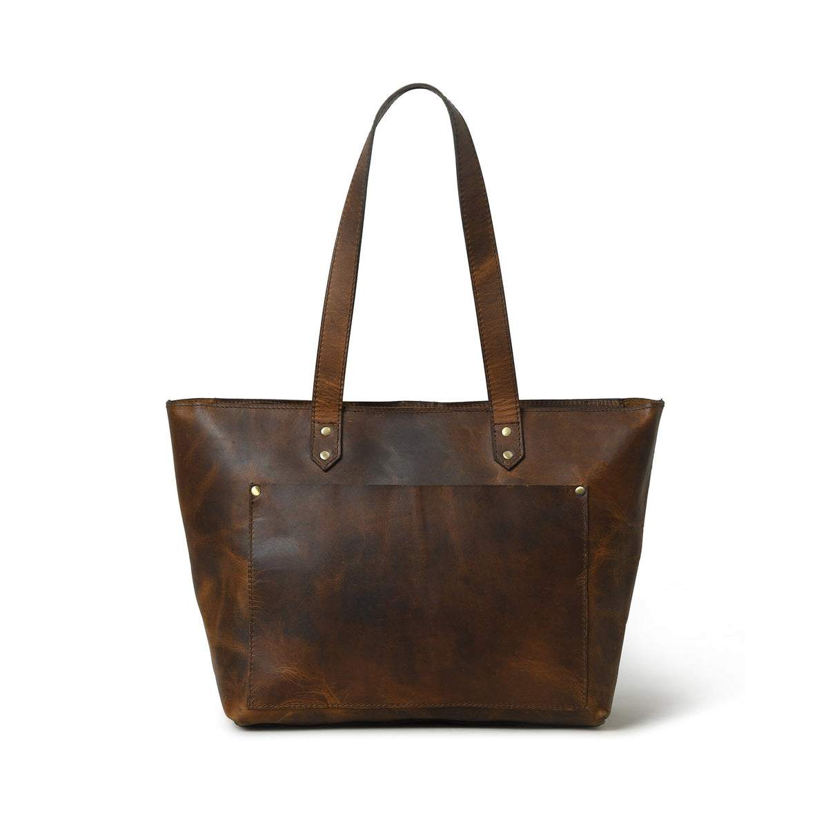 Classy Leather Bags Essential Work Tote - Brown - AVBL MRKT (5)