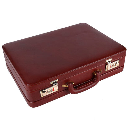 Classy Leather Bags Expandable Office Suitcase Briefcase - AVBL MRKT (1)