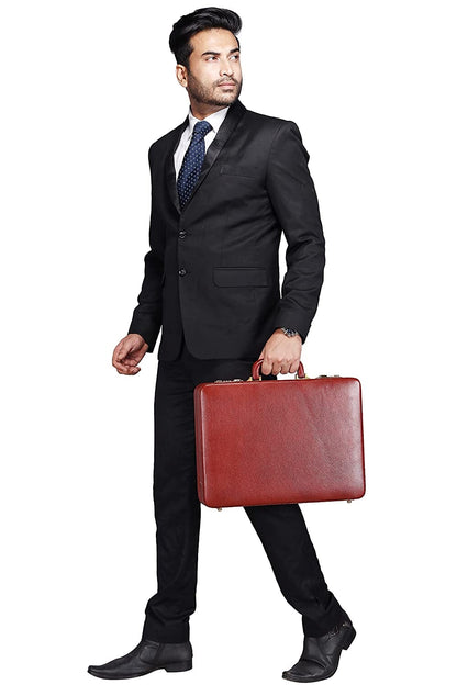Classy Leather Bags Expandable Office Suitcase Briefcase - AVBL MRKT (2)