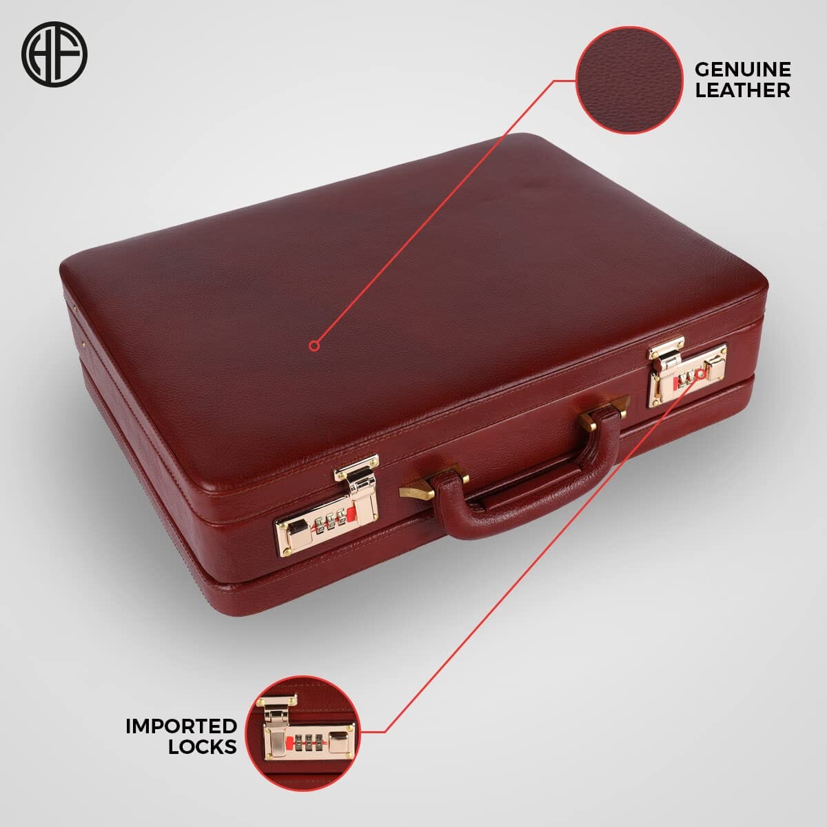Classy Leather Bags Expandable Office Suitcase Briefcase - AVBL MRKT (3)