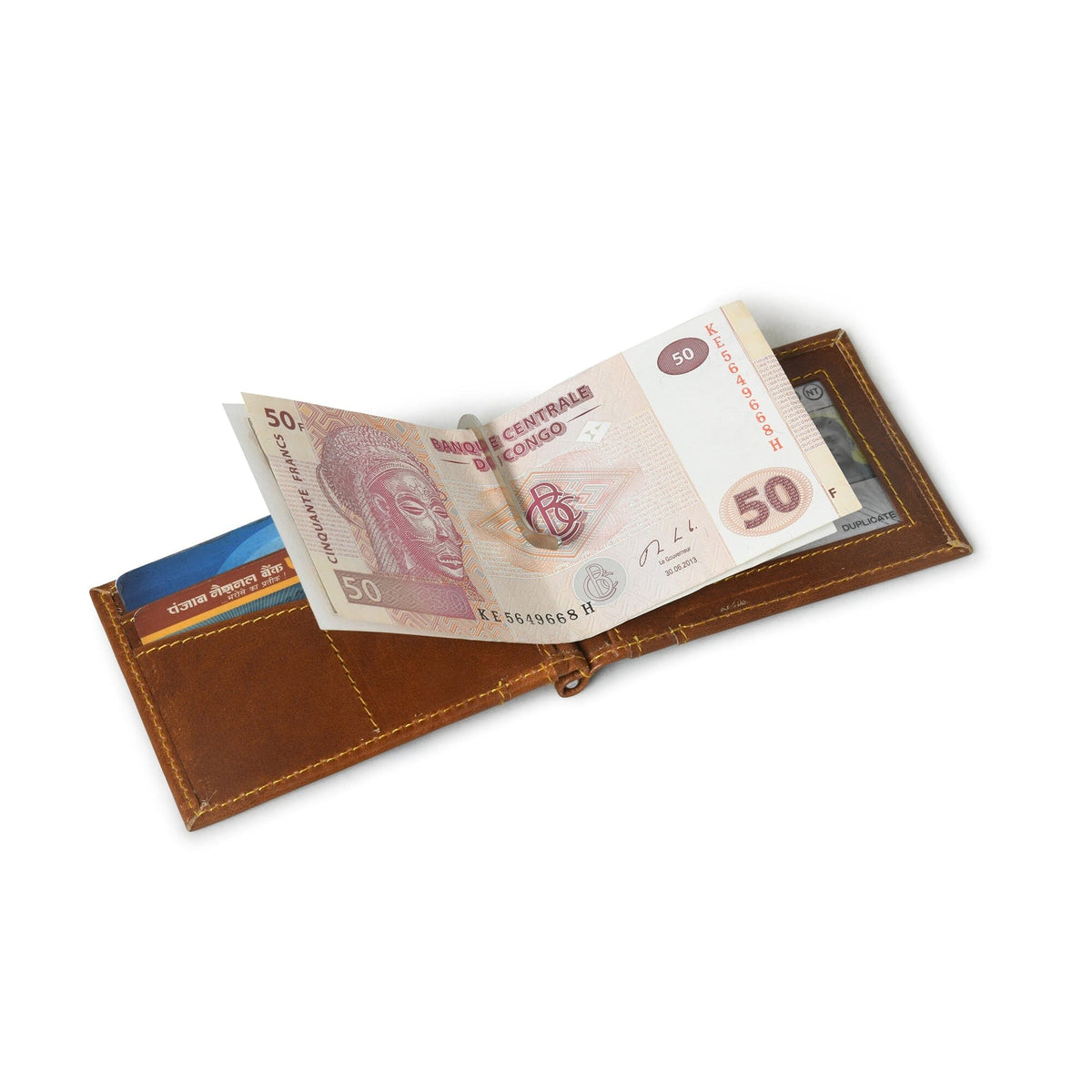 Classy Leather Bags Finley Money Clipper- Tan Brown - AVBL MRKT (6)