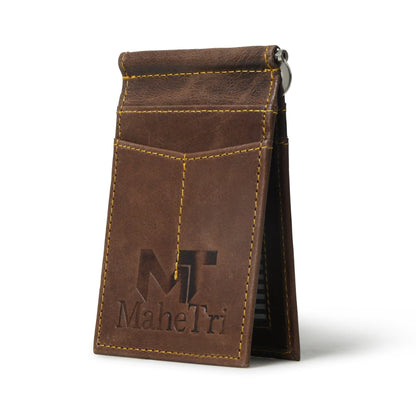 Classy Leather Bags Finley Money Clipper- Walnut Brown - AVBL MRKT (1)