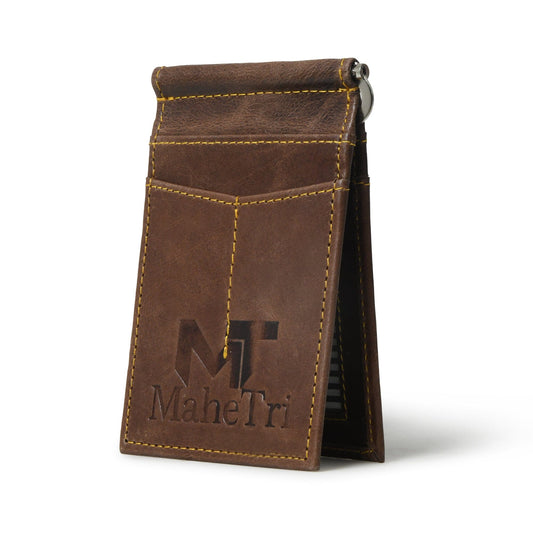 Classy Leather Bags Finley Money Clipper- Walnut Brown - AVBL MRKT (1)