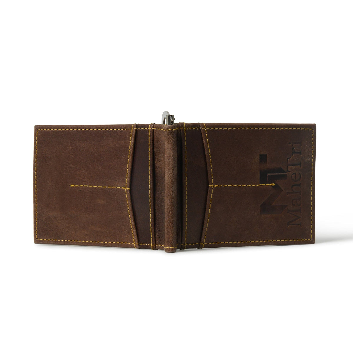 Classy Leather Bags Finley Money Clipper- Walnut Brown - AVBL MRKT (5)