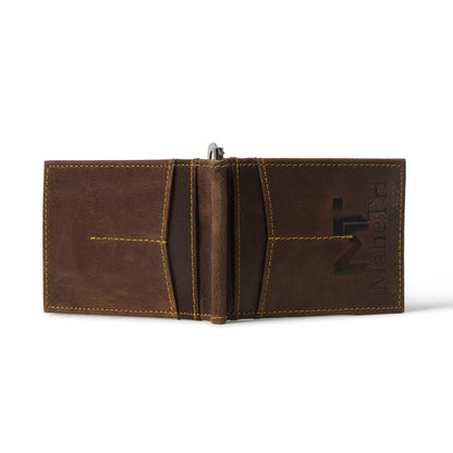 Classy Leather Bags Finley Money Clipper- Walnut Brown - AVBL MRKT (5)