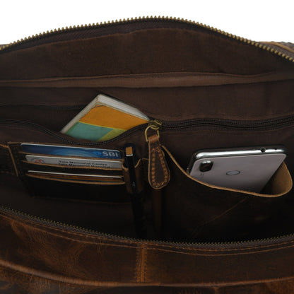 Classy Leather Bags Finn Handcrafted Buffalo Leather Laptop Briefcase - AVBL MRKT (10)