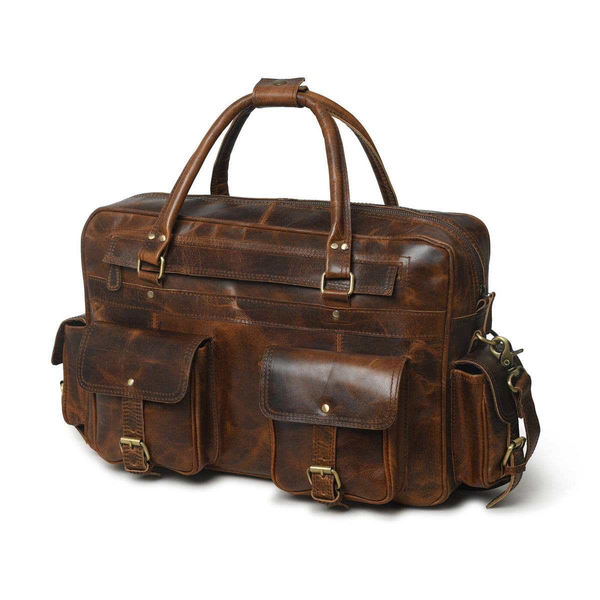Classy Leather Bags Finn Handcrafted Buffalo Leather Laptop Briefcase - AVBL MRKT (3)