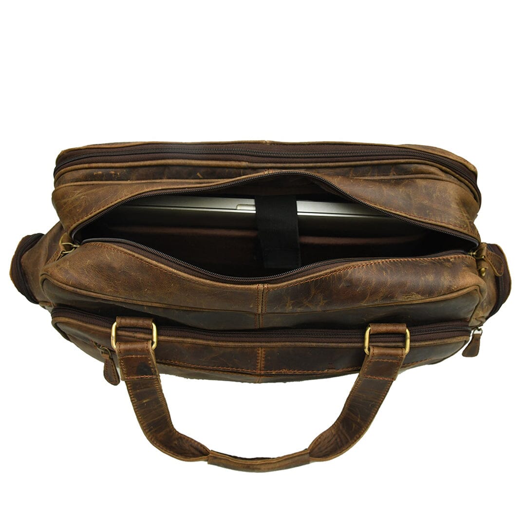 Classy Leather Bags Floyd Handmade Buffalo Leather Office Briefcase - AVBL MRKT (11)