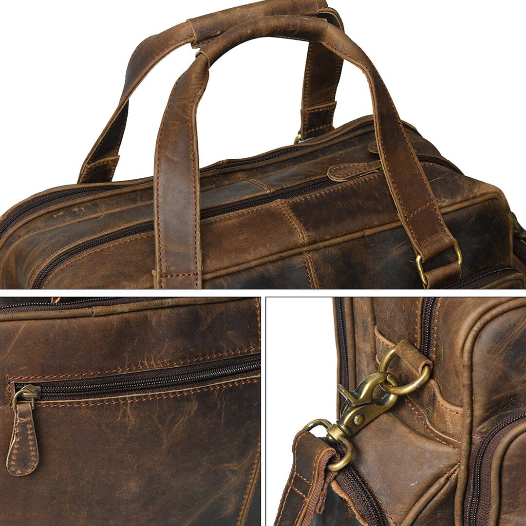 Classy Leather Bags Floyd Handmade Buffalo Leather Office Briefcase - AVBL MRKT (12)