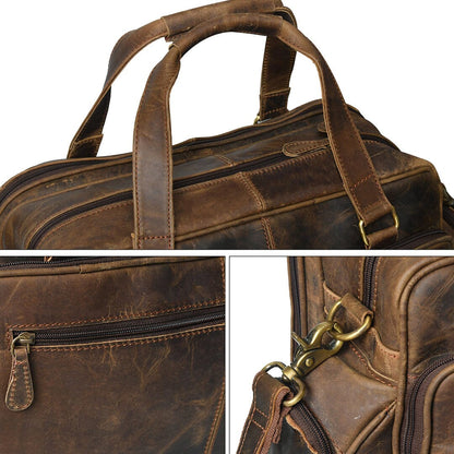 Classy Leather Bags Floyd Handmade Buffalo Leather Office Briefcase - AVBL MRKT (12)