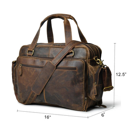 Classy Leather Bags Floyd Handmade Buffalo Leather Office Briefcase - AVBL MRKT (13)