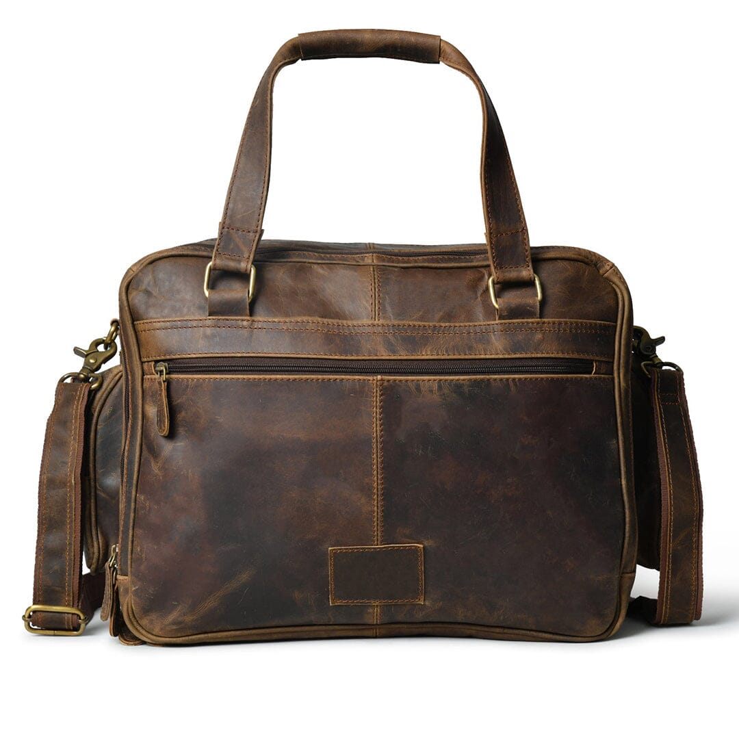 Classy Leather Bags Floyd Handmade Buffalo Leather Office Briefcase - AVBL MRKT (4)