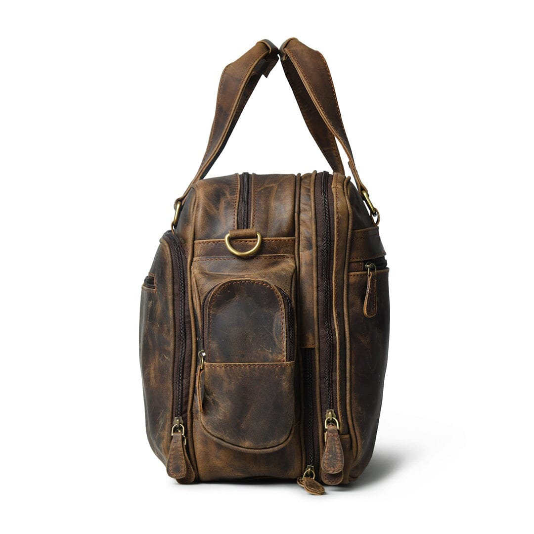 Classy Leather Bags Floyd Handmade Buffalo Leather Office Briefcase - AVBL MRKT (5)