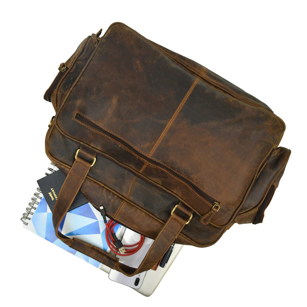 Classy Leather Bags Floyd Handmade Buffalo Leather Office Briefcase - AVBL MRKT (7)