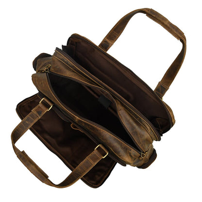 Classy Leather Bags Floyd Handmade Buffalo Leather Office Briefcase - AVBL MRKT (8)