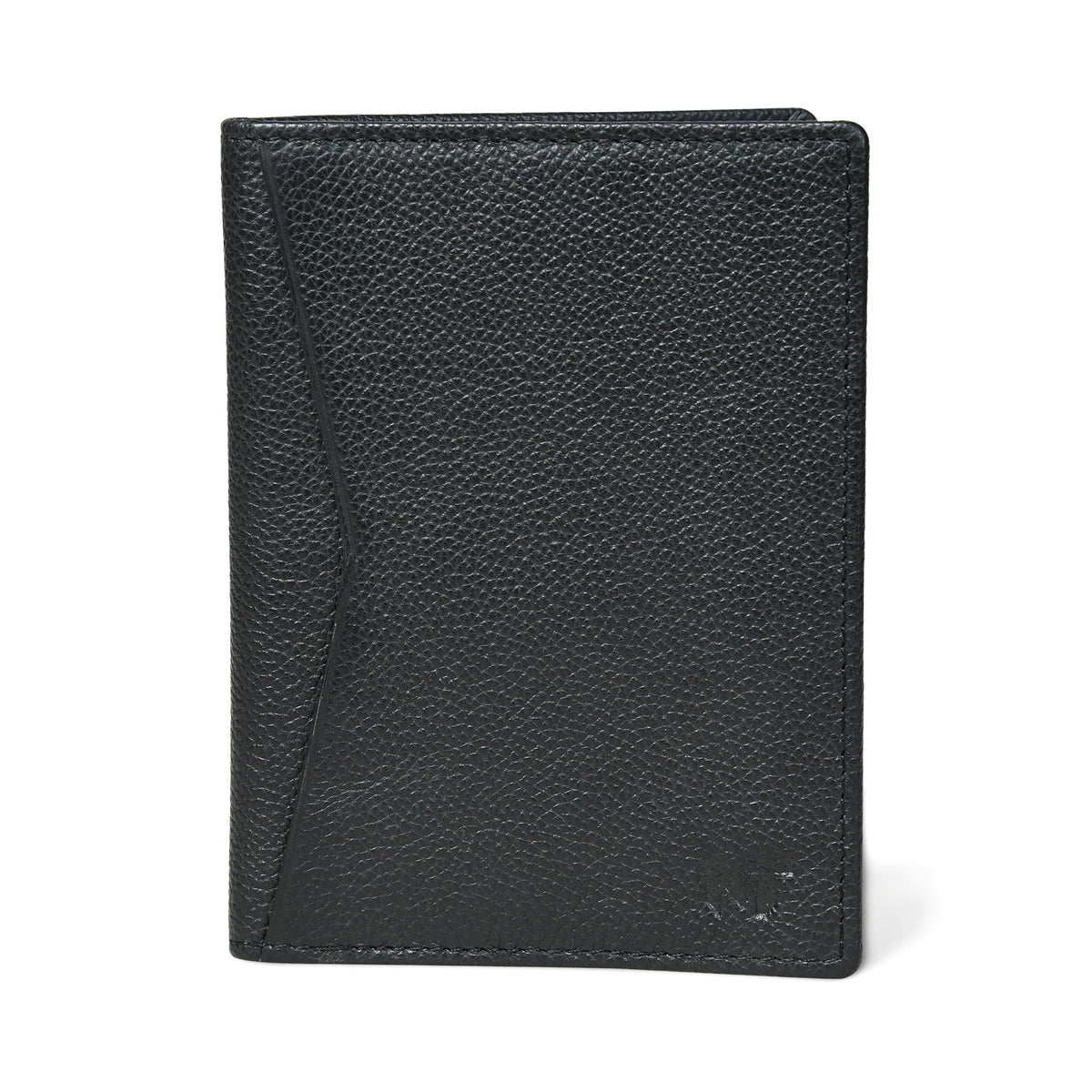 Classy Leather Bags Front Pocket Black Passport Holder - AVBL MRKT (1)