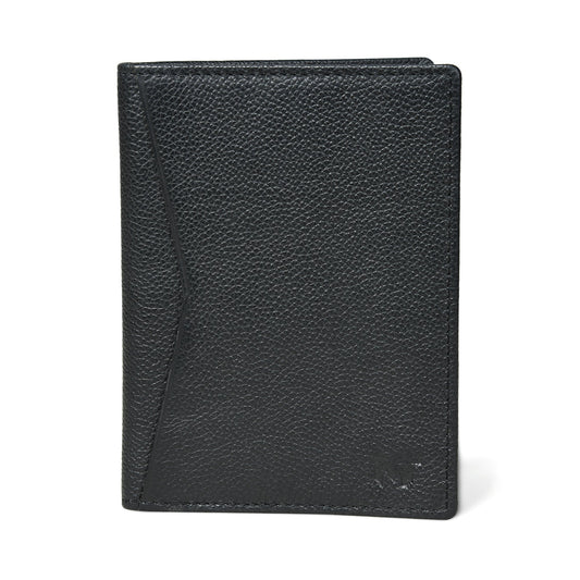 Classy Leather Bags Front Pocket Black Passport Holder - AVBL MRKT (1)