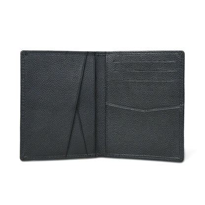 Classy Leather Bags Front Pocket Black Passport Holder - AVBL MRKT (2)