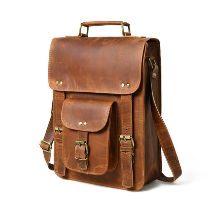 Classy Leather Bags Front Pocket Daily Messenger Bag - AVBL MRKT (4)