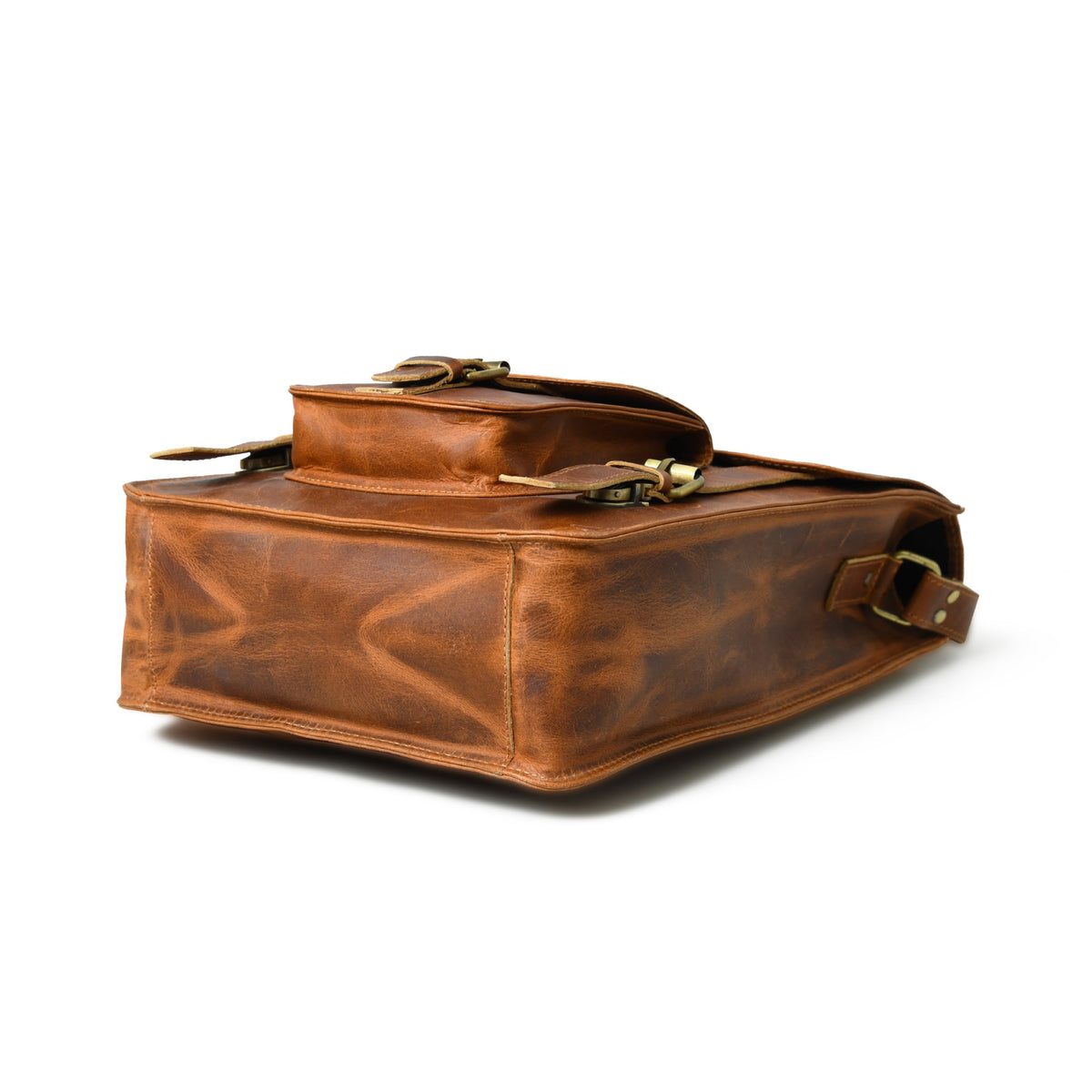 Classy Leather Bags Front Pocket Daily Messenger Bag - AVBL MRKT (7)