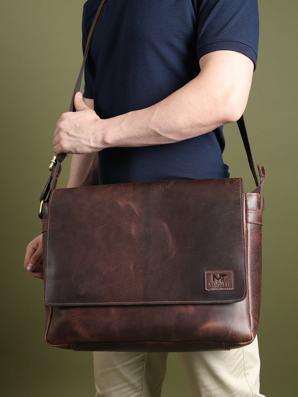 Classy Leather Bags Genuine Sitka Leather Laptop Bag - AVBL MRKT (7)