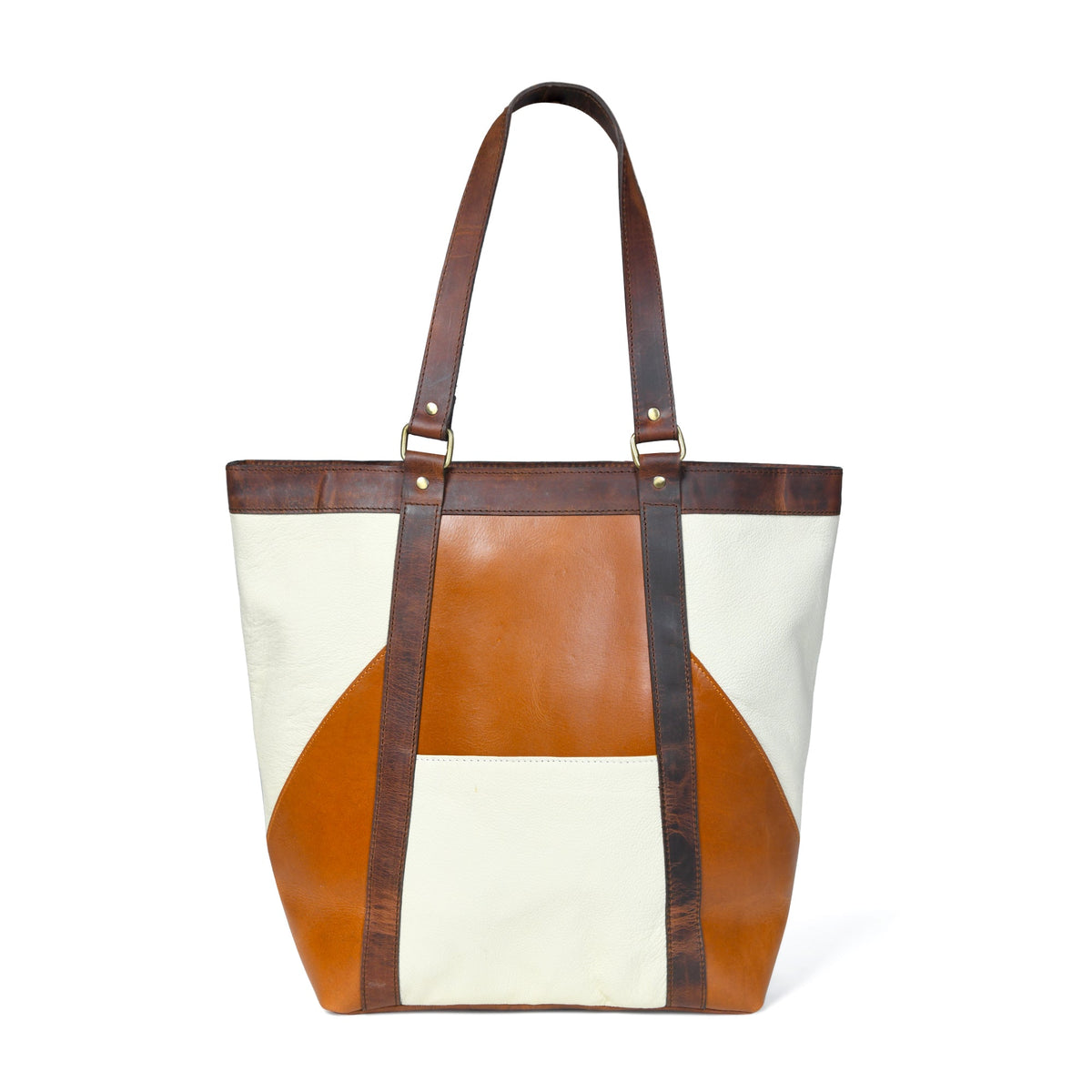 Classy Leather Bags Geometric Design Leather Tote - AVBL MRKT (3)