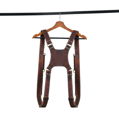 Classy Leather Bags Goat Leather Dual Camera Harness - AVBL MRKT (2)