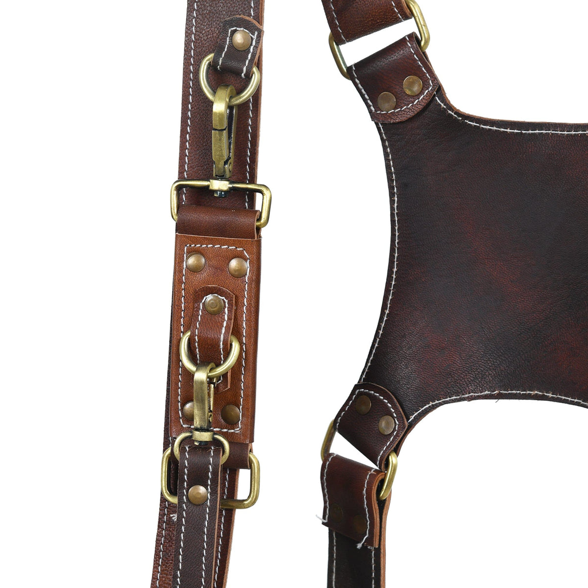 Classy Leather Bags Goat Leather Dual Camera Harness - AVBL MRKT (3)