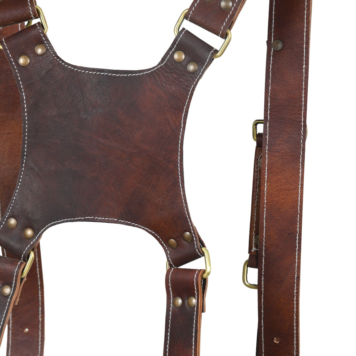 Classy Leather Bags Goat Leather Dual Camera Harness - AVBL MRKT (4)