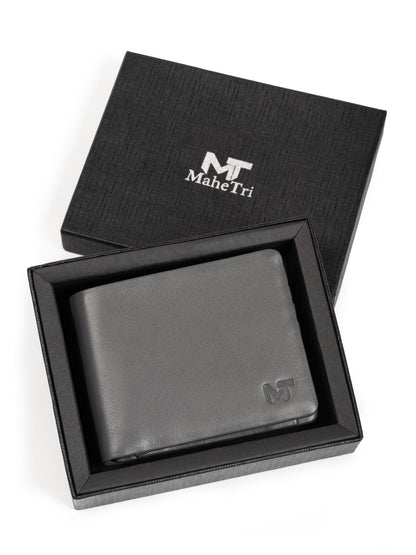 Classy Leather Bags Gray Duke Bifold Wallet - AVBL MRKT (2)
