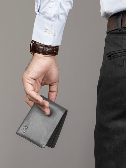 Classy Leather Bags Gray Duke Bifold Wallet - AVBL MRKT (3)
