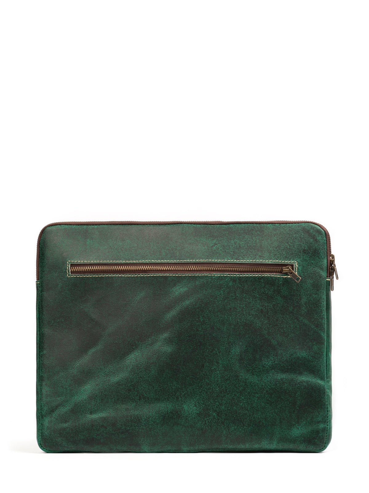 Classy Leather Bags Green Laptop Sleeve - AVBL MRKT (5)