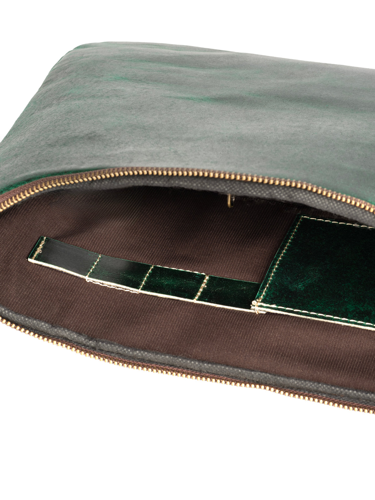Classy Leather Bags Green Laptop Sleeve - AVBL MRKT (7)