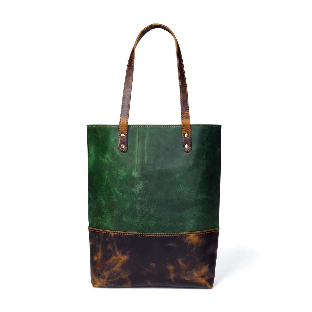 Classy Leather Bags Green Women's Leather Tote - AVBL MRKT (1)