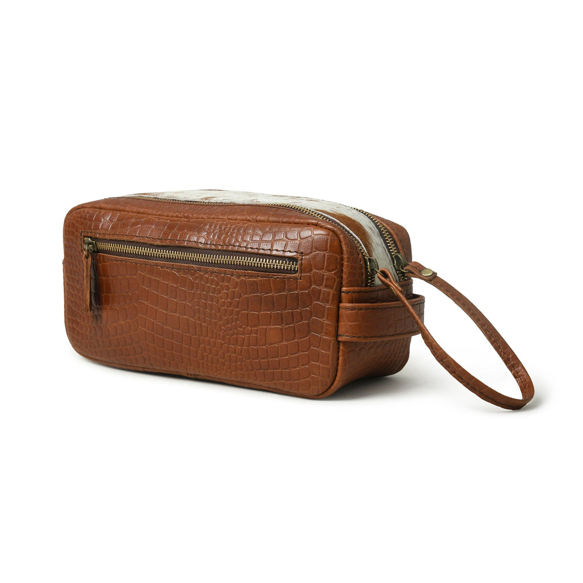 Classy Leather Bags Hairon Croco Leather Toiletry Bag - AVBL MRKT (4)