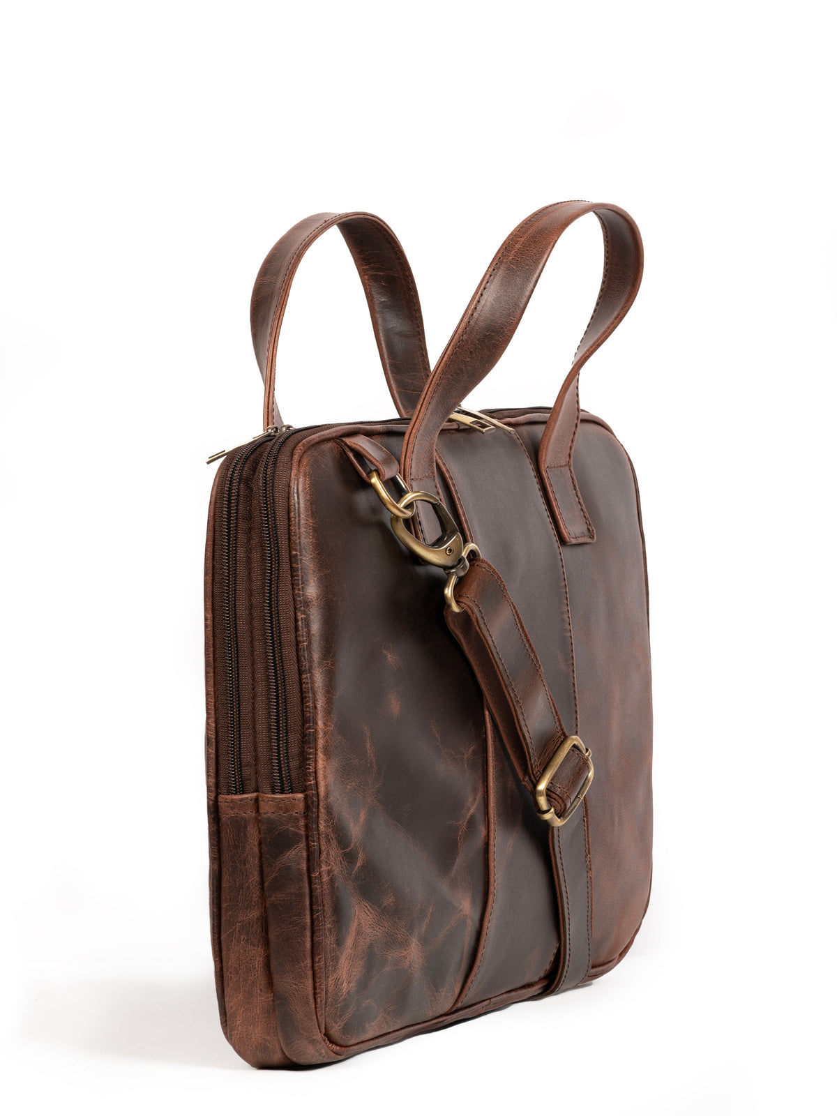 Classy Leather Bags Harbor Laptop Briefcase, Brown - AVBL MRKT (8)