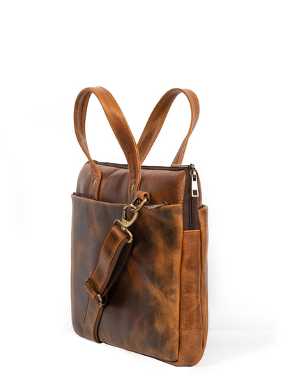 Classy Leather Bags Harbor Laptop Briefcase, Tan - AVBL MRKT (8)