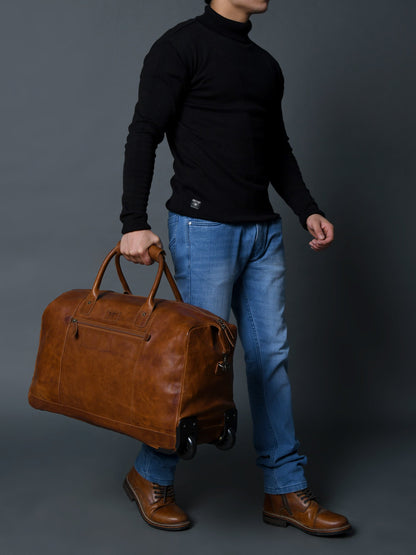 Classy Leather Bags Harbor Leather Trolly Carry-On - AVBL MRKT (12)