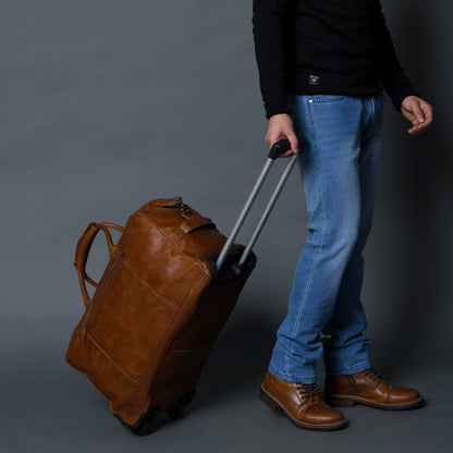 Classy Leather Bags Harbor Leather Trolly Carry-On - AVBL MRKT (2)