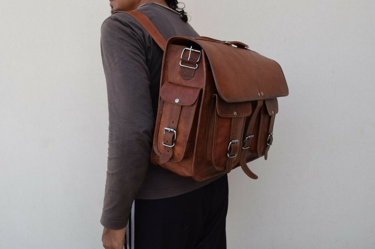 Classy Leather Bags Hartmann Messenger Backpack - AVBL MRKT (3)