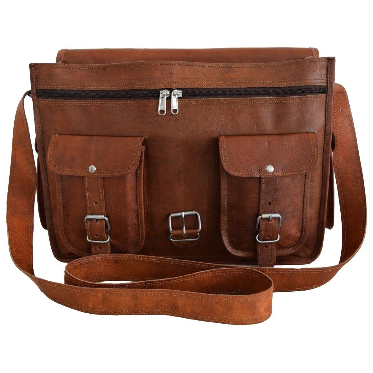 Classy Leather Bags Hartmann Messenger Backpack - AVBL MRKT (5)