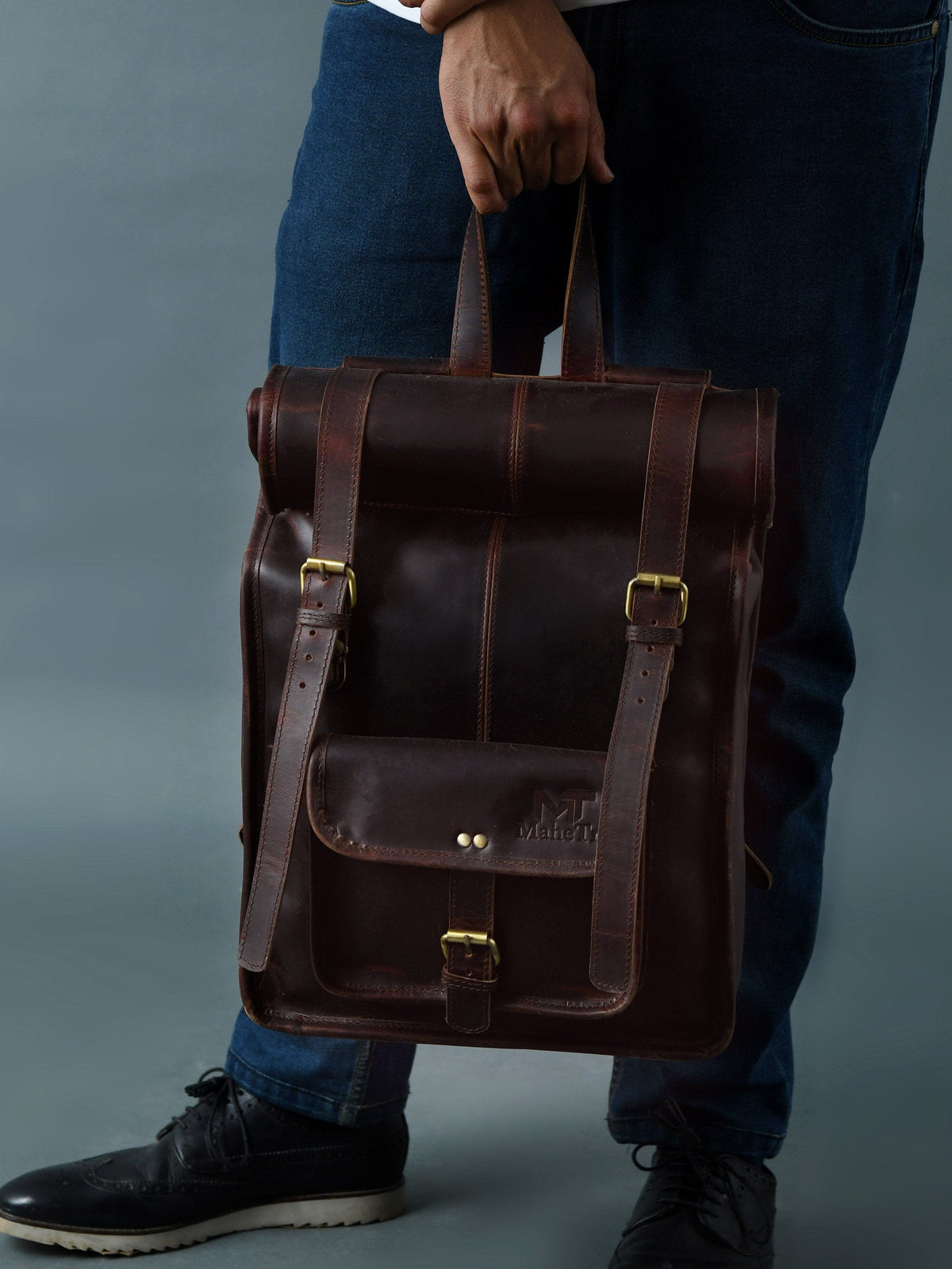 Classy Leather Bags Hawk Roll-Top Rucksack - AVBL MRKT (3)