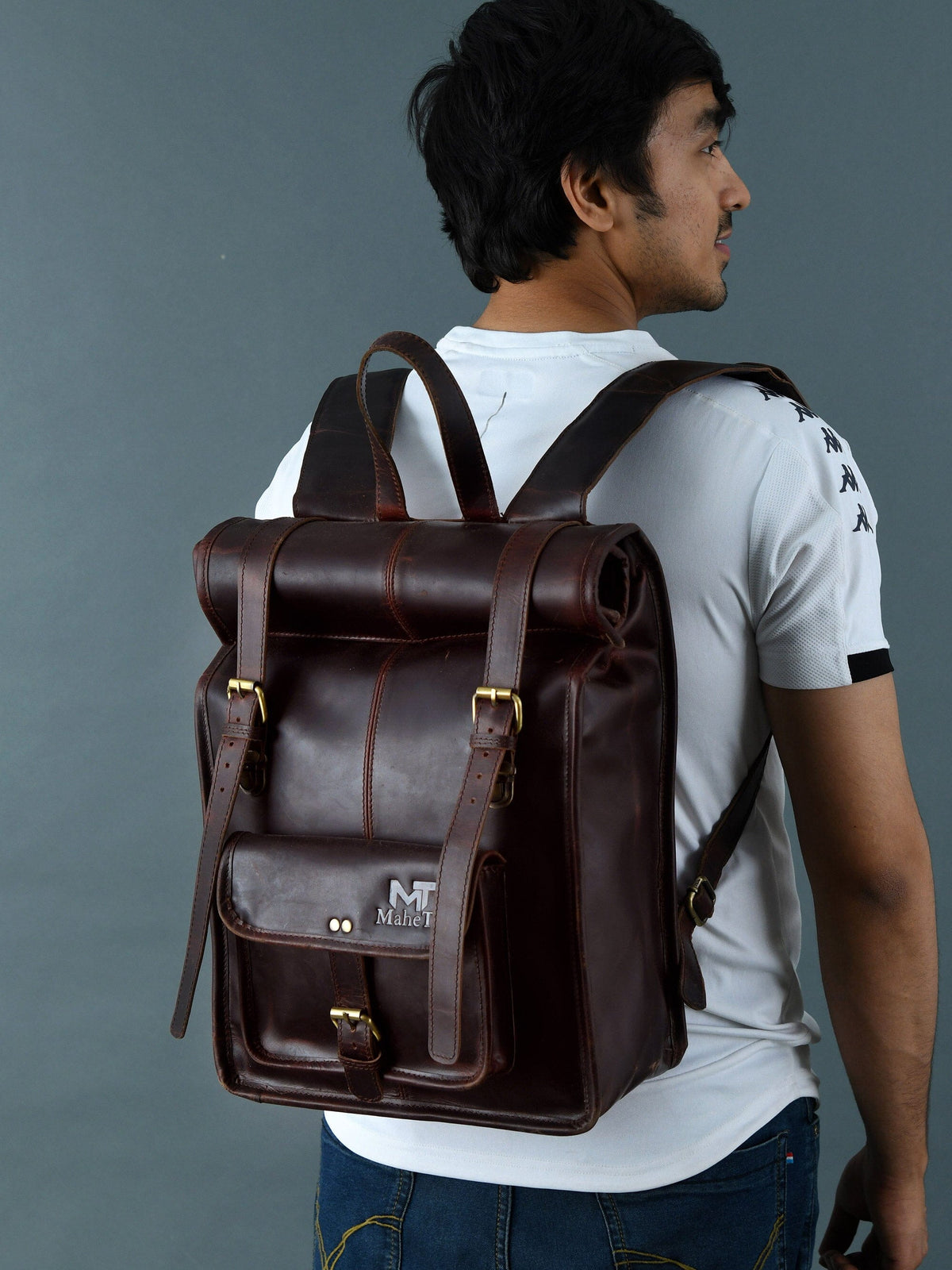 Classy Leather Bags Hawk Roll-Top Rucksack - AVBL MRKT (6)