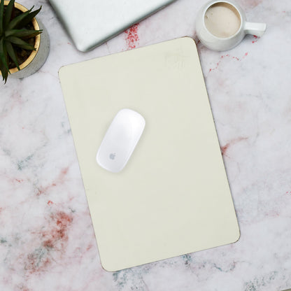 Classy Leather Bags Ivory Elegance Leather Desk Mat + Mouse Pad - AVBL MRKT (2)