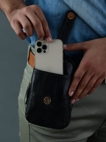 Classy Leather Bags Jet-Set Organizer: Leather Phone Pouch - AVBL MRKT (3)
