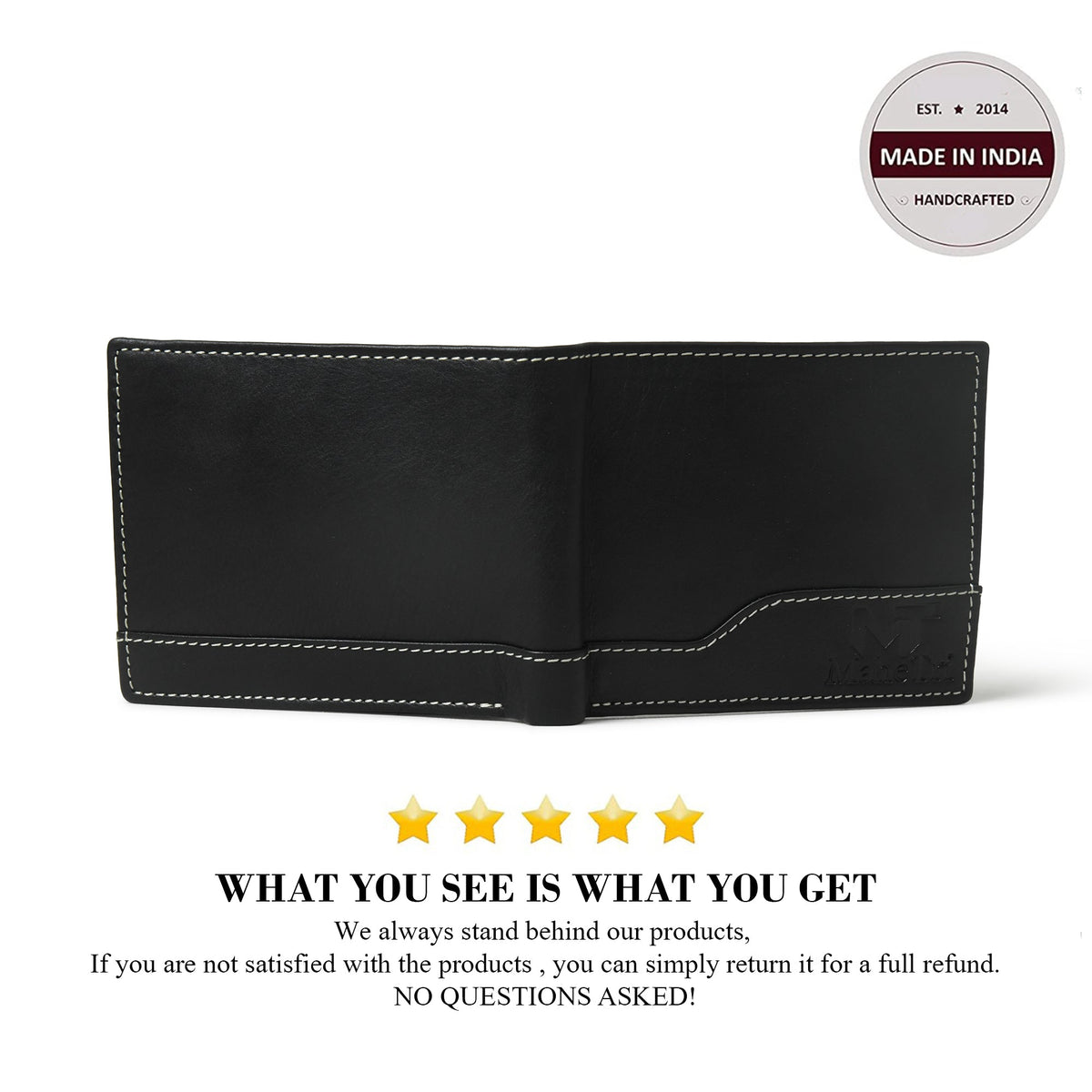 Classy Leather Bags Judson Bi-fold Wallet - Black - AVBL MRKT (3)